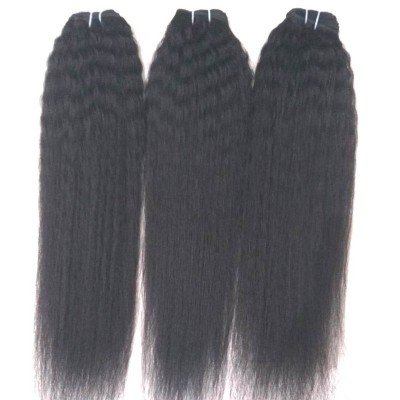 Steamed kinky straight hair, 100% Remy Virgin Human Hair Steamed kinky straight hair, 100% Remy Virgin Human Hair